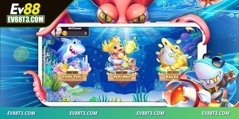 Chơi bắn cá cần biết khéo léo để có thể ngắm được cá