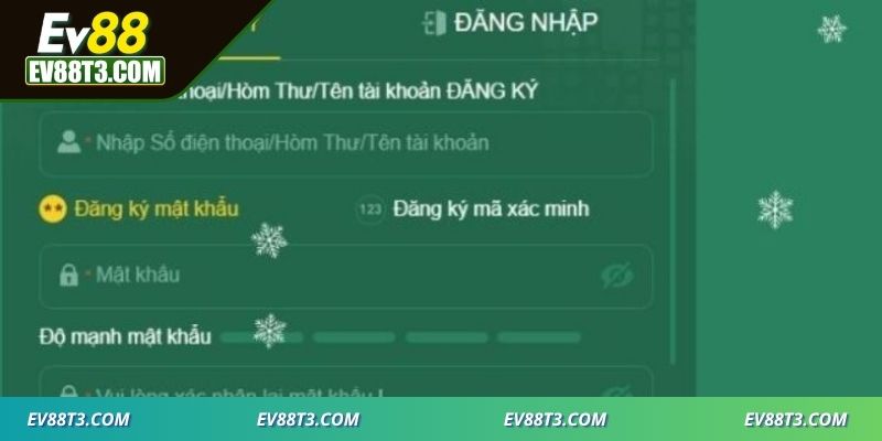 Đăng ký EV88 đơn giản dễ dàng